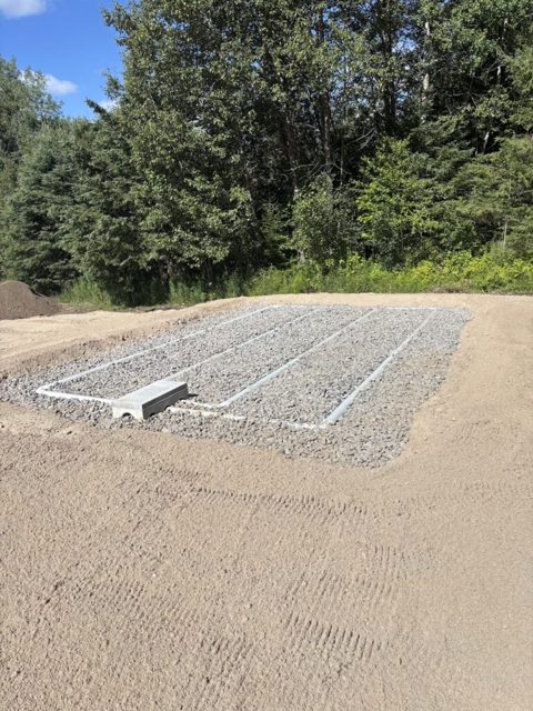 Stock photo of a septic system installation