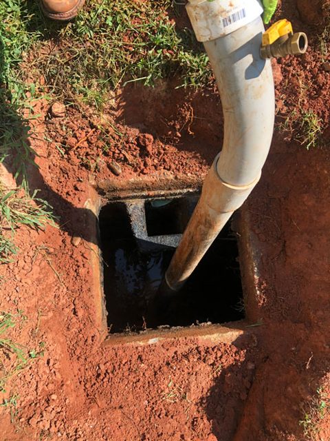 Stock photo of septic tank pumping