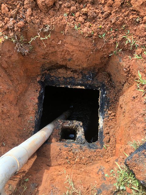 Stock photo of septic tank pumping